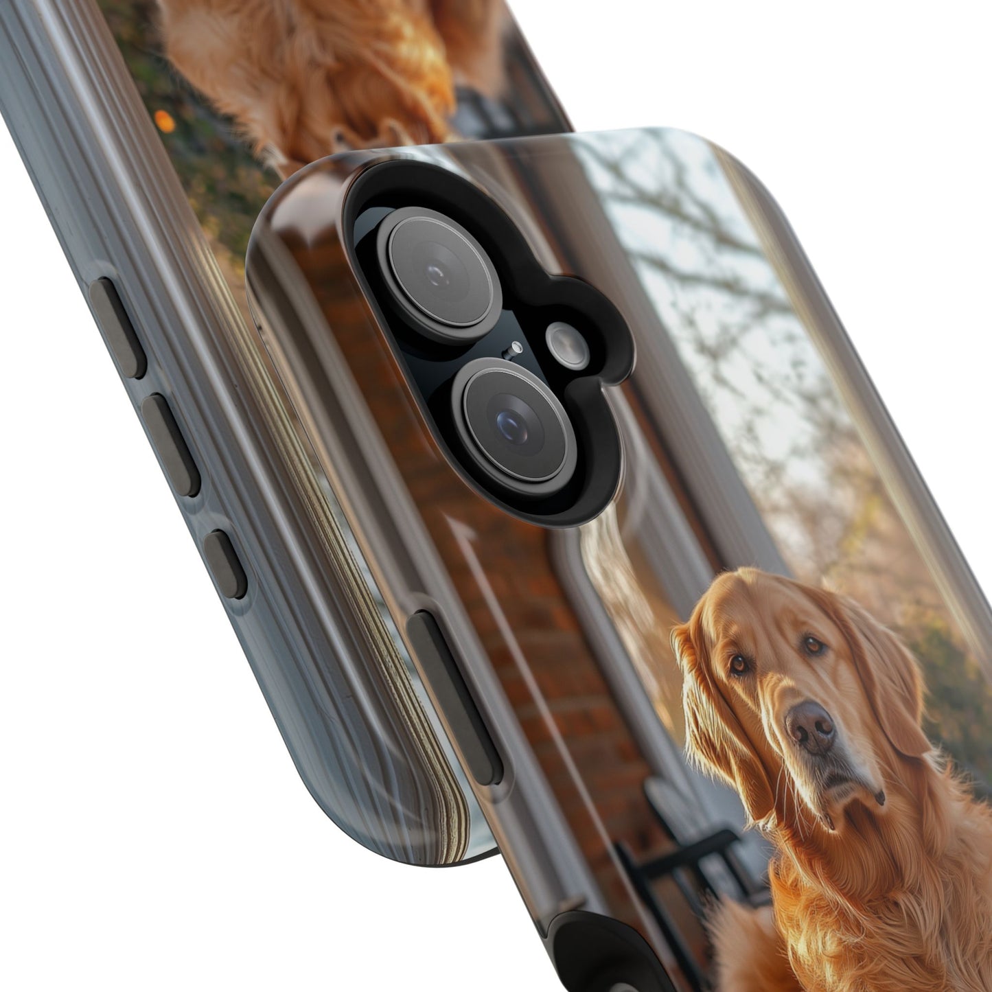 Golden Retriever on Porch - iPhone MagSafe Series Case