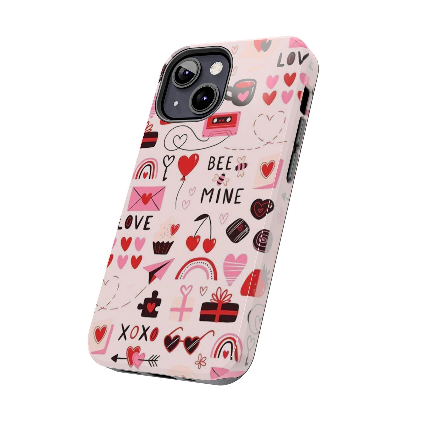 iPhone Case: Bee Mine Love Doodles