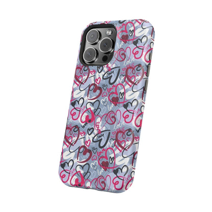 Graffiti Love Hearts MagSafe Case