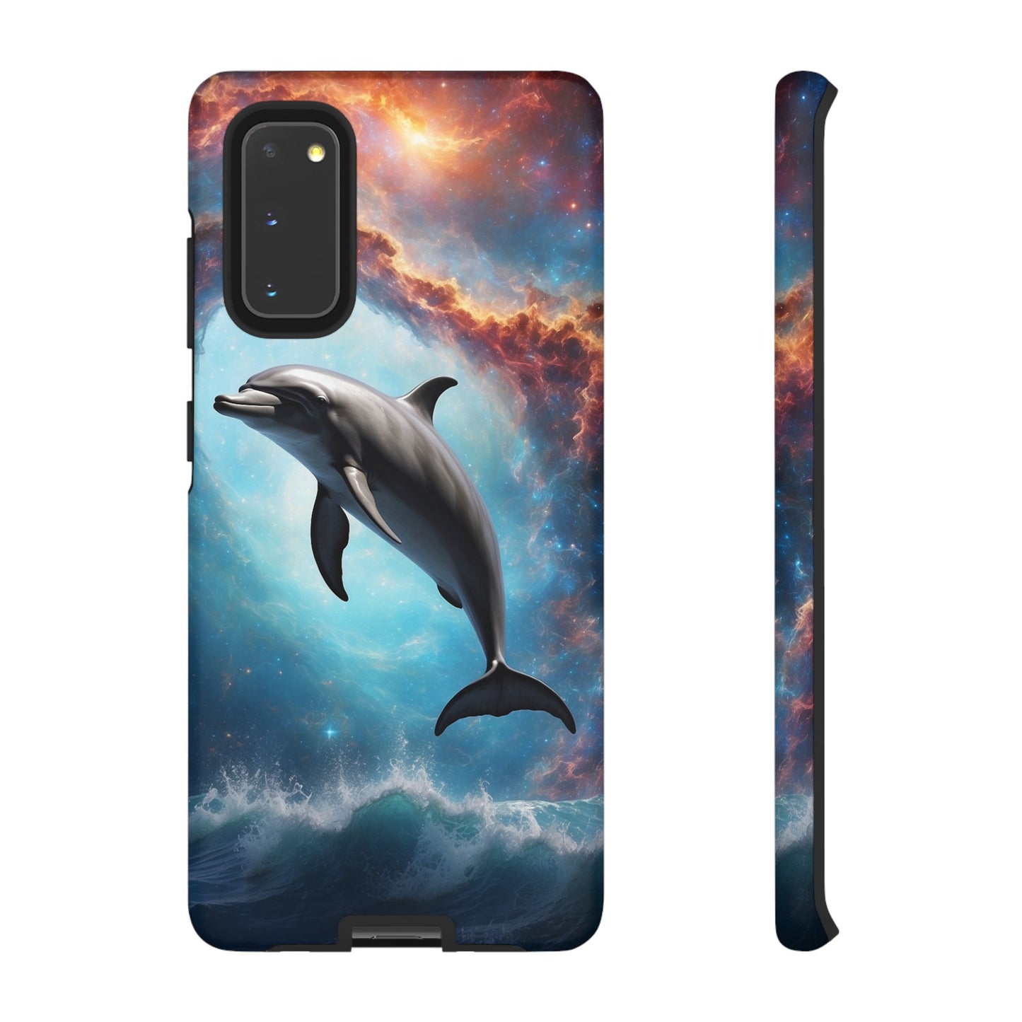 Cosmic Dolphin Space Vibes - Samsung Galaxy Case