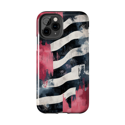 Blood Zebra iPhone Case – Bold Red & Black Pattern