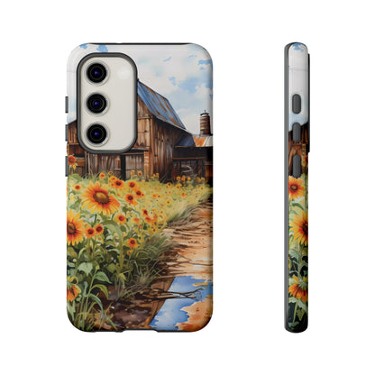 Sunflower iPhone Case  Rustic Farm Style