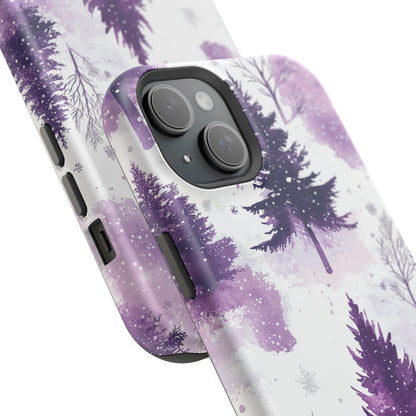 Purple Snowy Forest - MagSafe iPhone Series Case