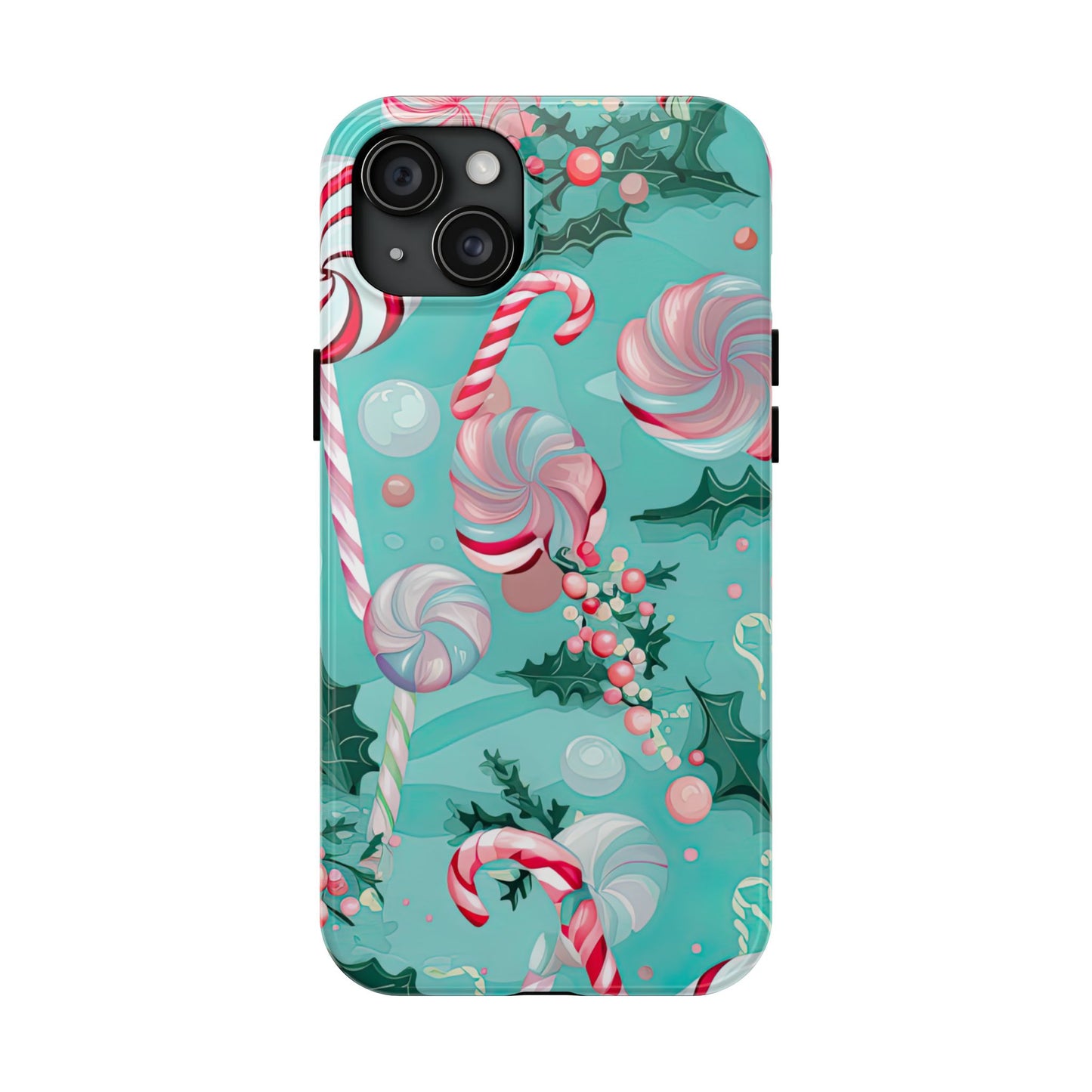 Candy Cane & Peppermint Holiday Delight – iPhone Series Case