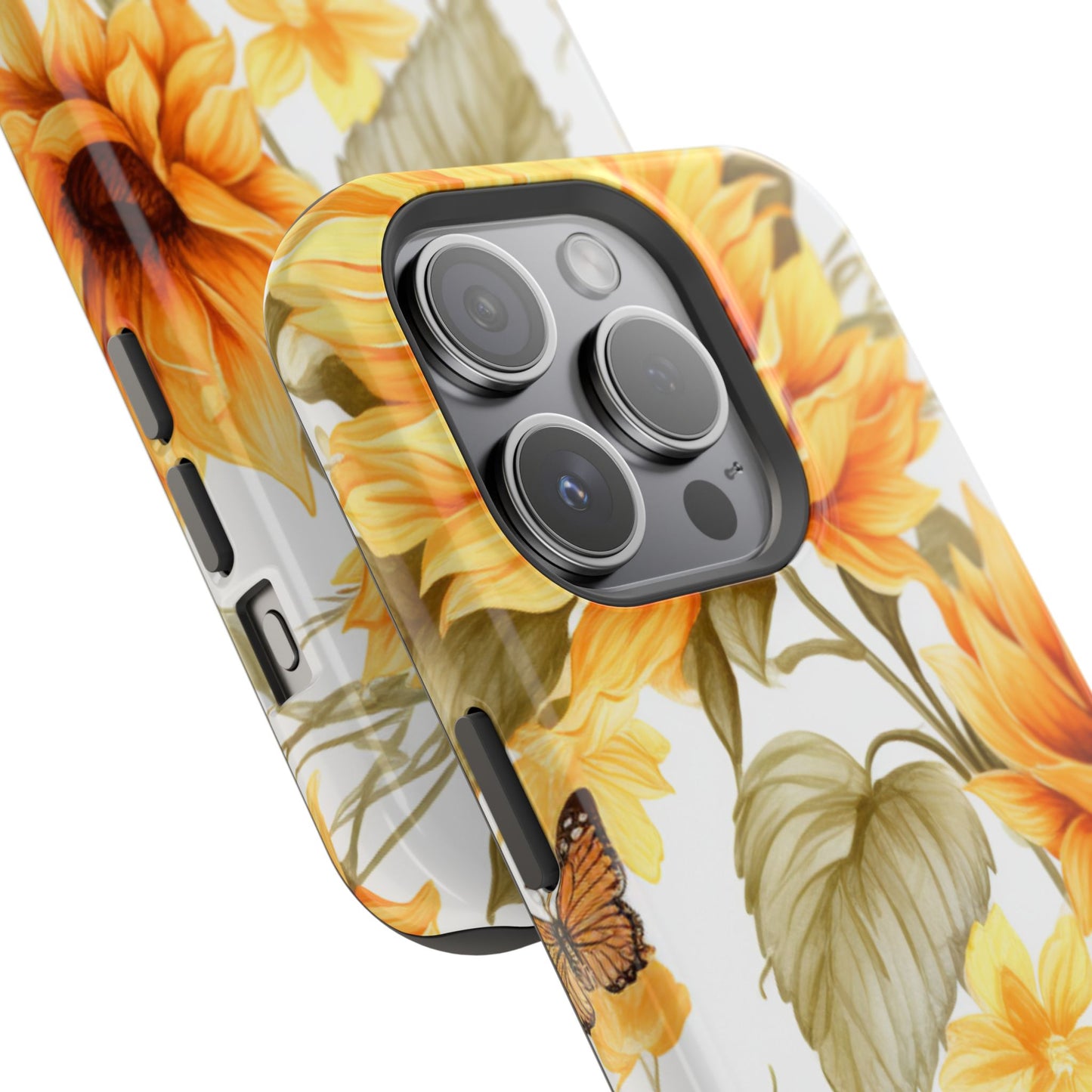Sunflower & Butterfly Bliss - MagSafe iPhone Series Case