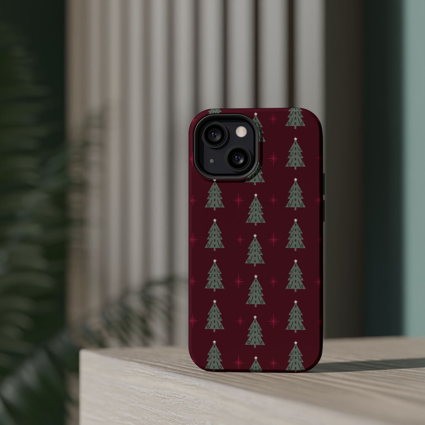 Retro Christmas Tree Pattern – MagSafe iPhone Series Case