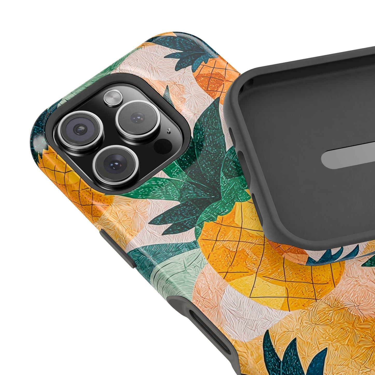 Tropical Pineapple MagSafe iPhone Case – Vibrant Fruit Design, Tough Dual-Layer Protection