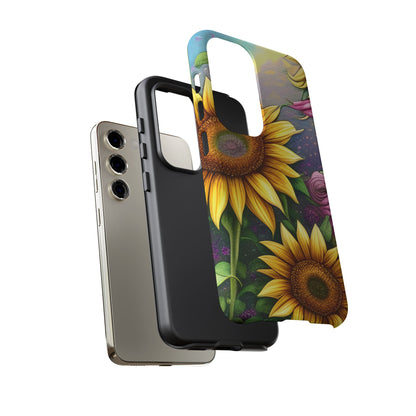 Whimsical Sunflower & Rose Garden - Samsung Galaxy Series Case