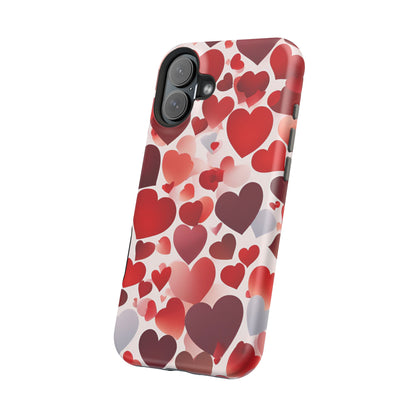 MagSafe Case: Romantic Red Heart Gradient Case