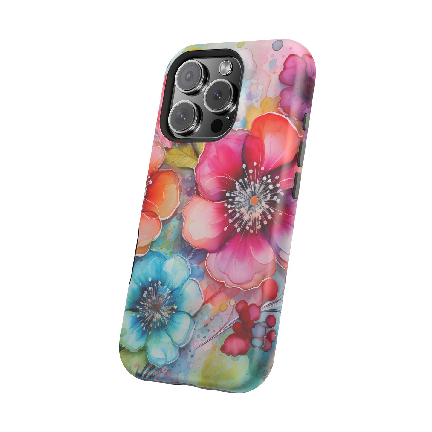 Vibrant Watercolor Floral Garden - MagSafe iPhone Series Case