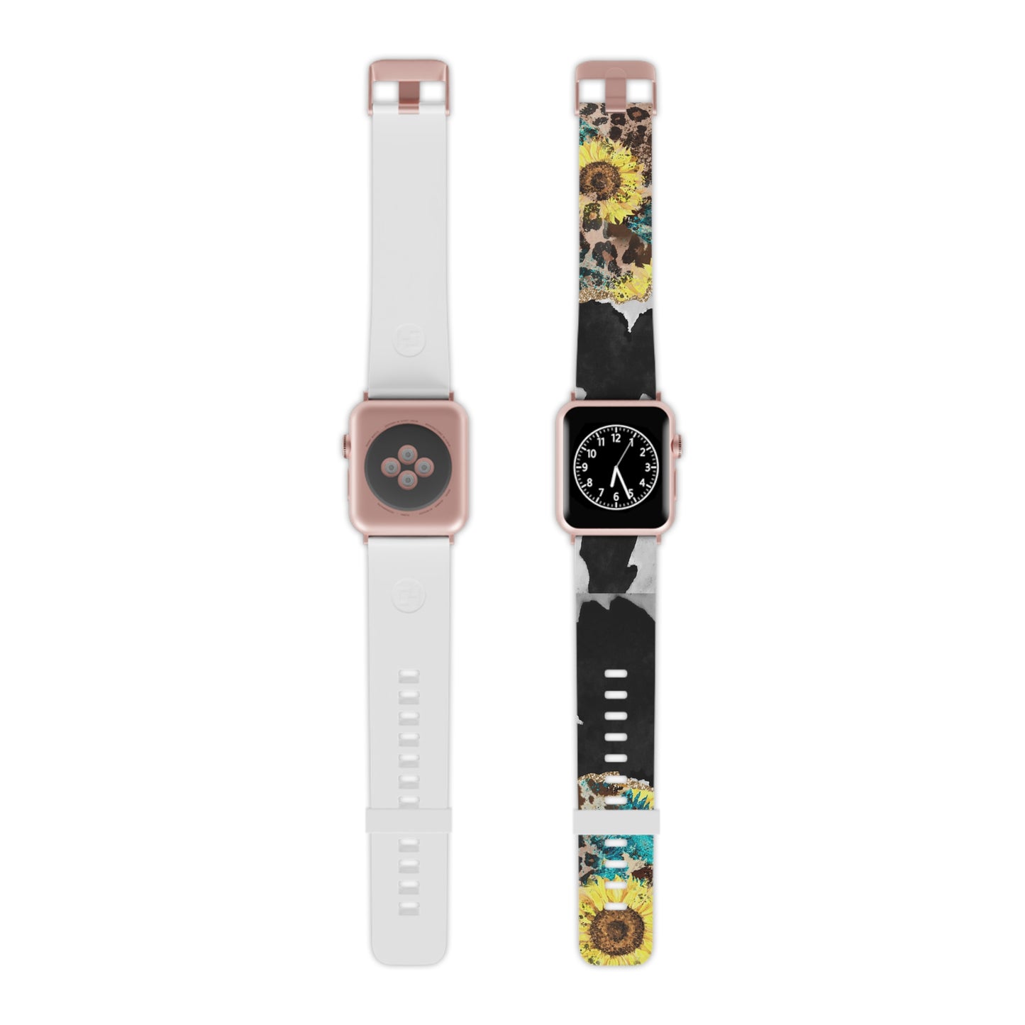 Rustic Sunflower Leopard Glam  Apple Watch Band