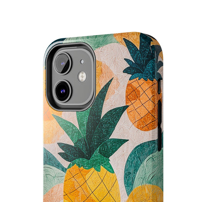 Tropical Pineapple iPhone Case – Vibrant Fruit Design, Tough Dual - Layer Protection - BOGO Cases