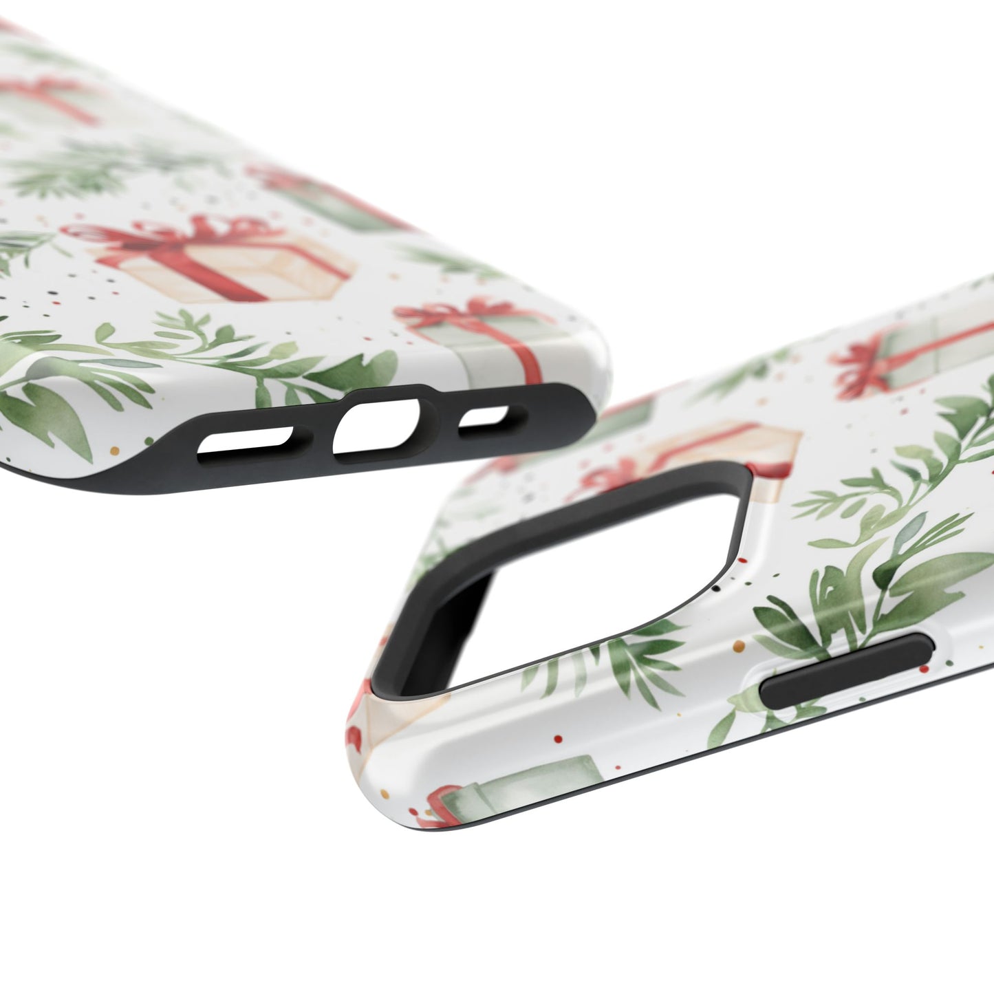 Watercolor Holiday Gifts & Greenery - MagSafe iPhone Series Case