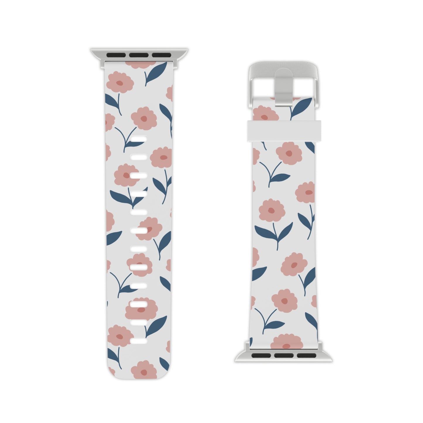 Playful Pink Floral Apple Watch Band