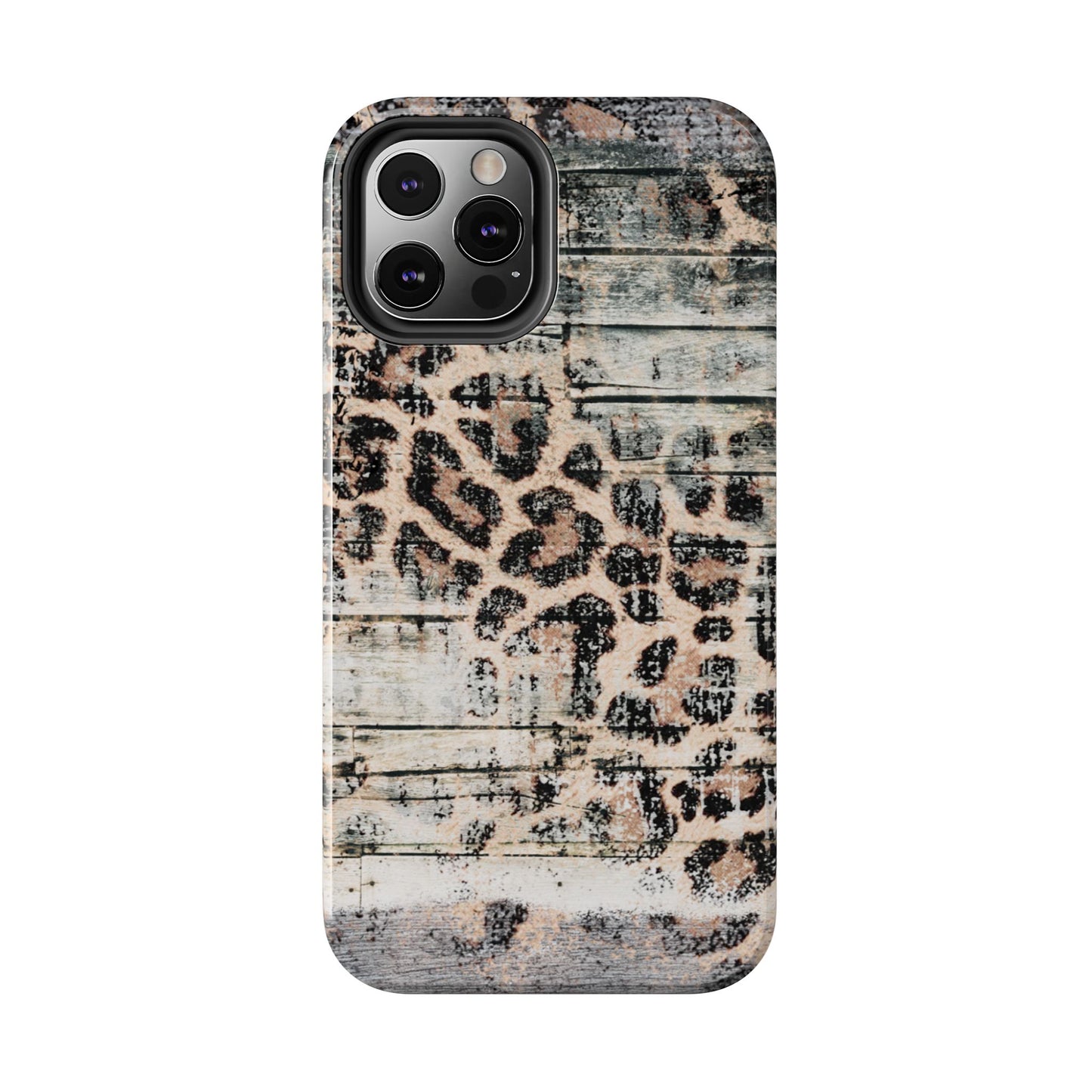 Rustic Leopard Wood Print - iPhone Series Case