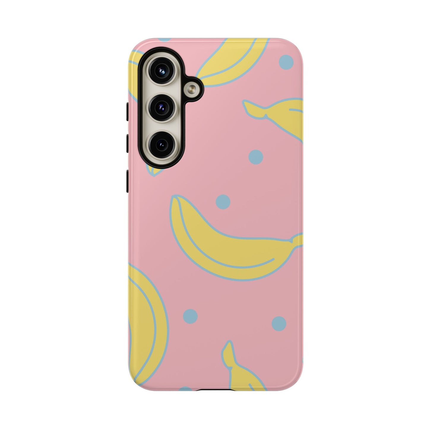 Pink Banana Pop Samsung Galaxy Case – Cute Pastel Design with Fun Retro Vibe