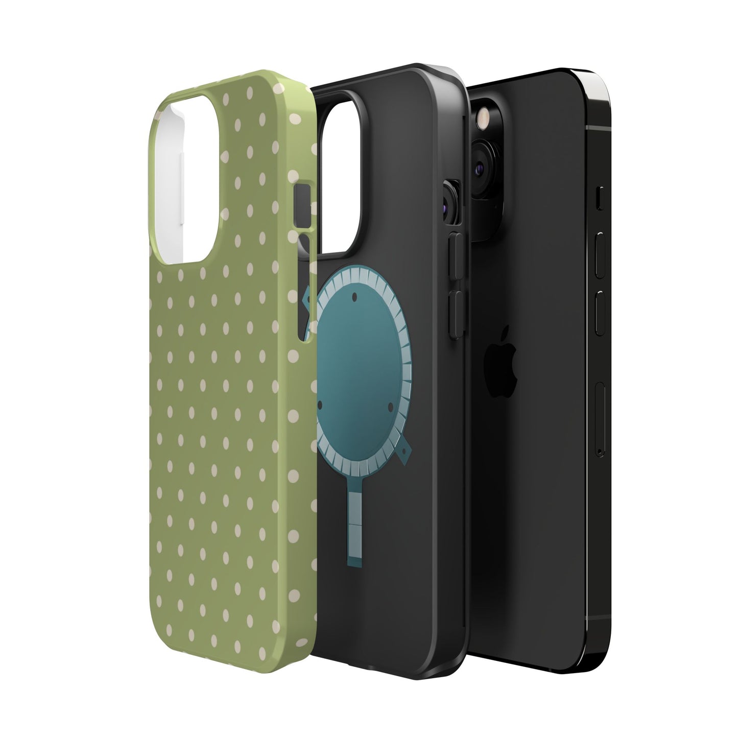 Sage Green Polka Dots – MagSafe iPhone Case