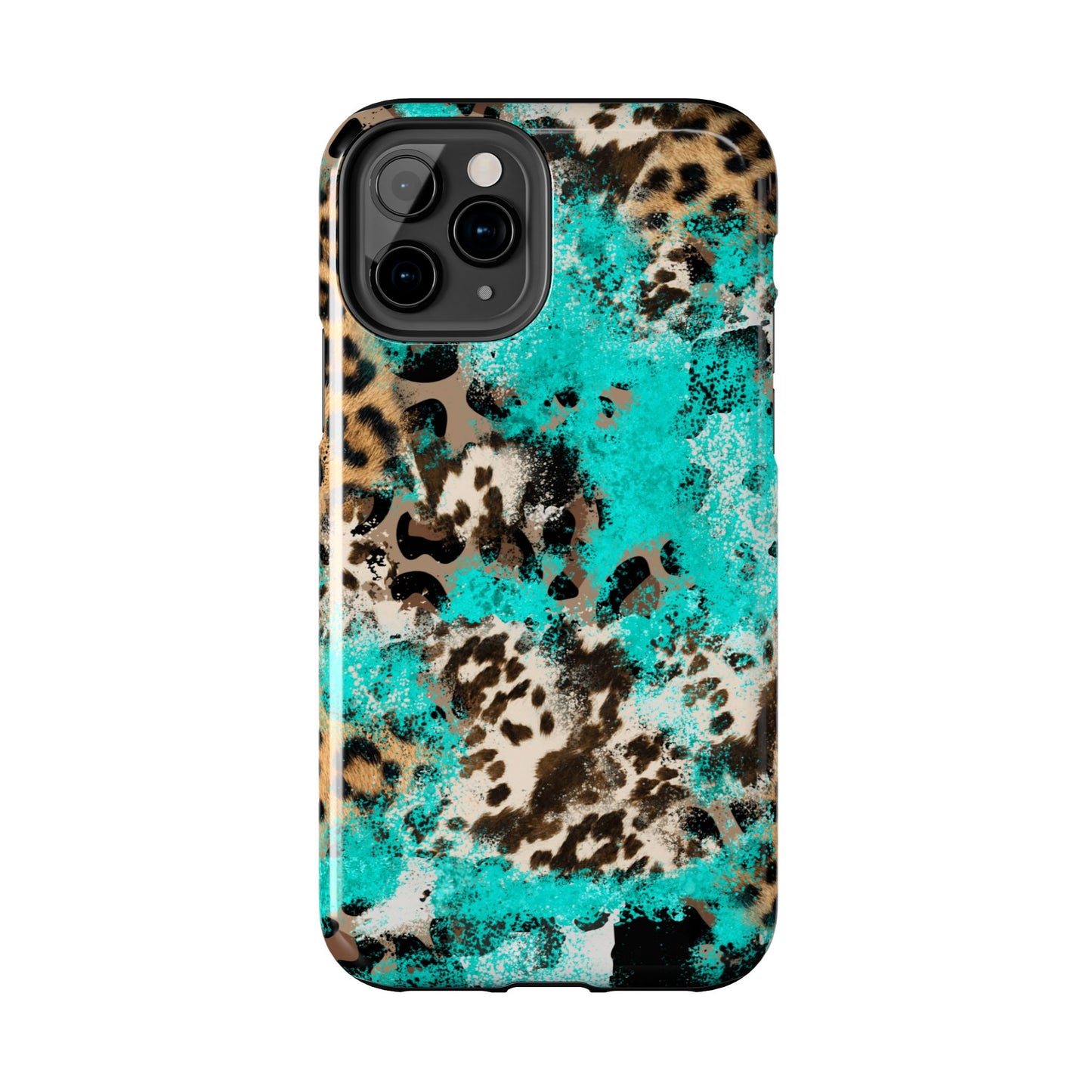 Aqua Splash Leopard - iPhone Series Case