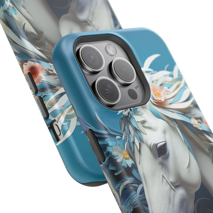 Floral Horse MagSafe iPhone Case