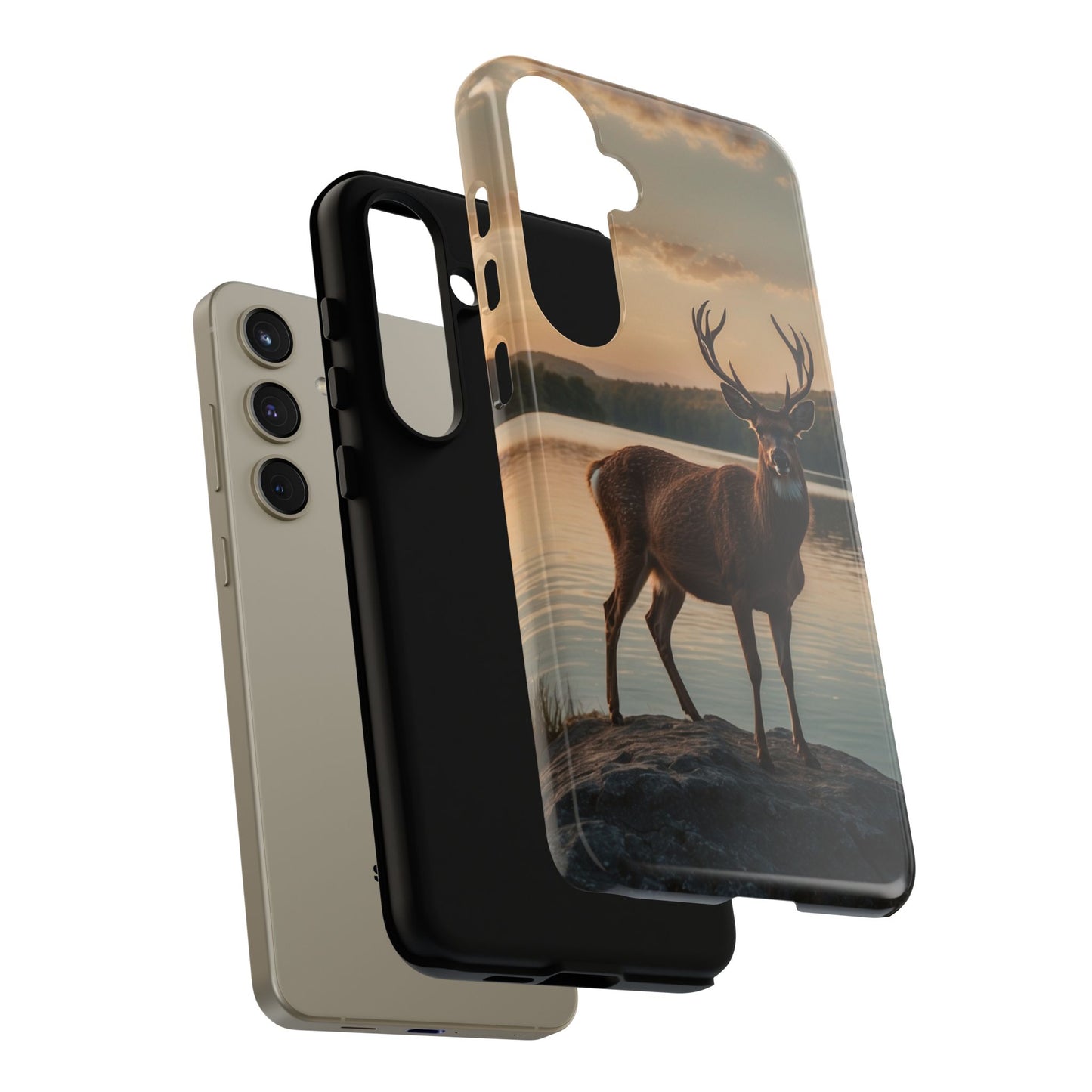 Majestic Stag at Sunset – iPhone Case