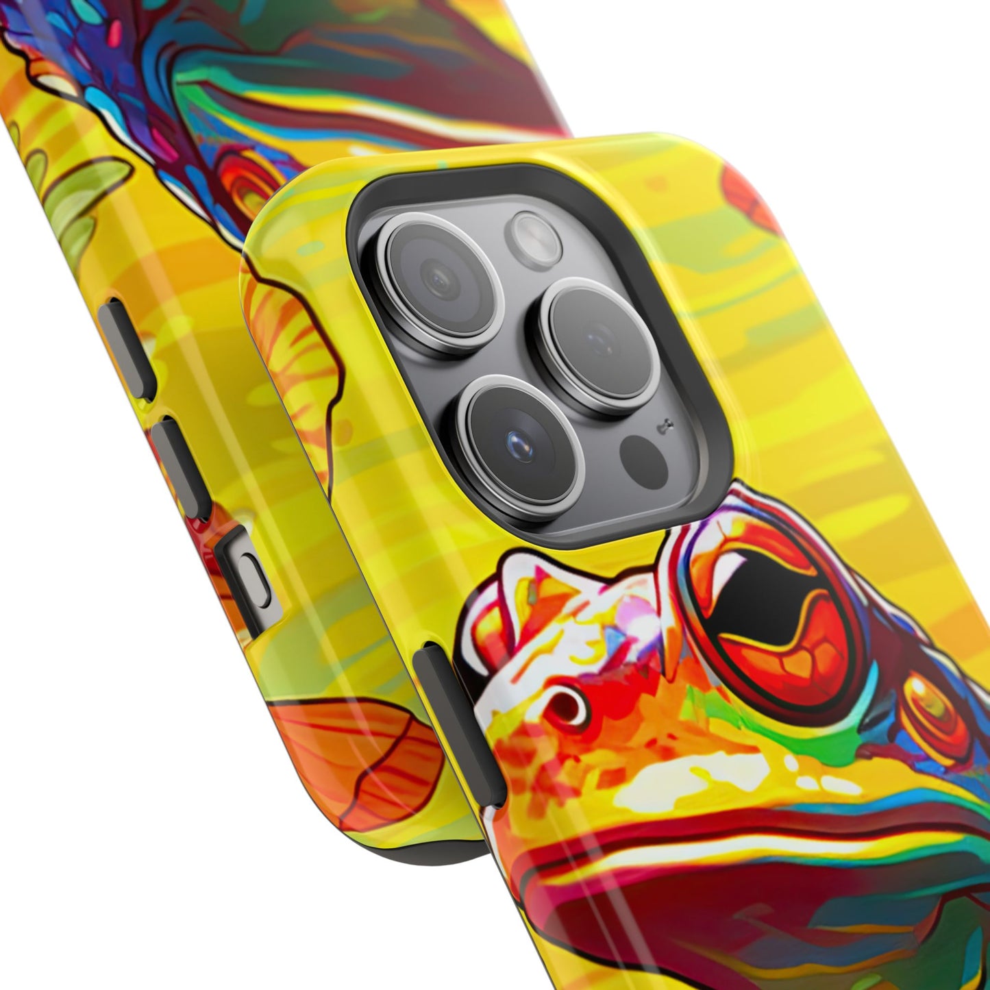 Vibrant Rainbow Frog Design – MagSafe iPhone Case