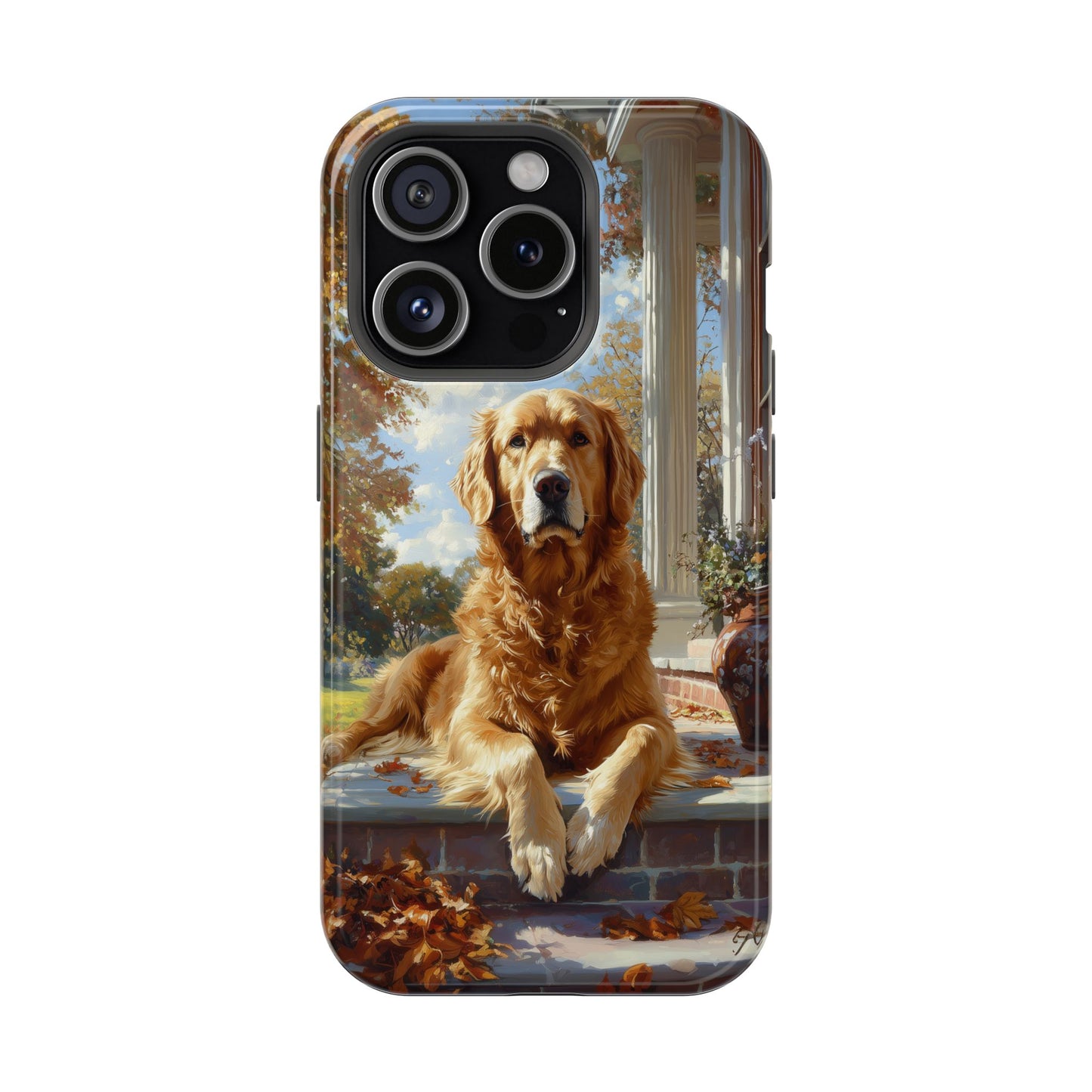 Golden Retriever Autumn Serenity - MagSafe iPhone Series Case