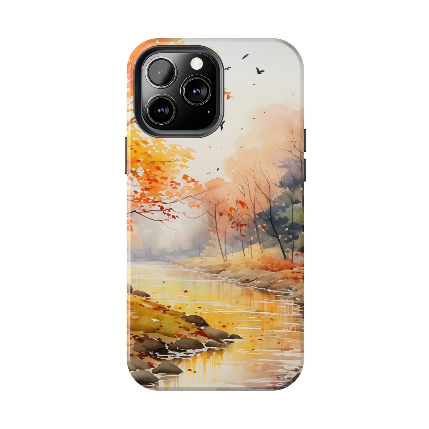 Autumn River Serenity – iPhone Case