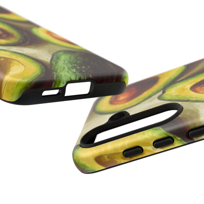 Realistic Avocado Samsung Galaxy  Case – Detailed Green Fruit Design, Shockproof Protection