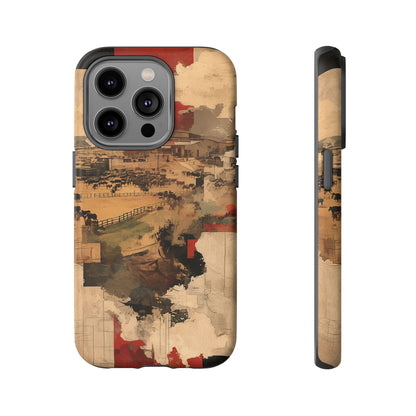 Vintage Abstract iPhone Case - Rustic Art Protective Cover