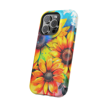 Vibrant Sunflower Splash - MagSafe iPhone Series Case