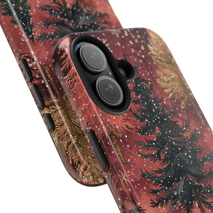 Rustic Red Winter Forest - iPhone Series Case