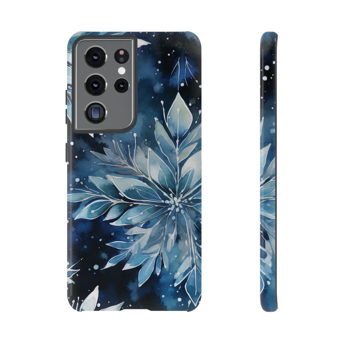 Winter’s Embrace – Blue Snowflake Samsung Galaxy Case