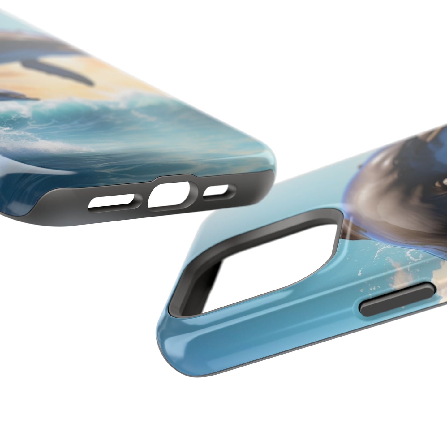 Dolphin Galaxy Splash - MagSafe-Compatible Case