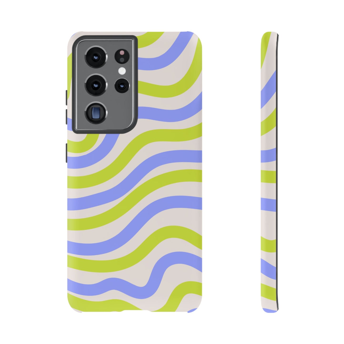 Neon Wave Samsung Galaxy Case – Bold Dual-Layer Protection with 70s-Inspired Vibe