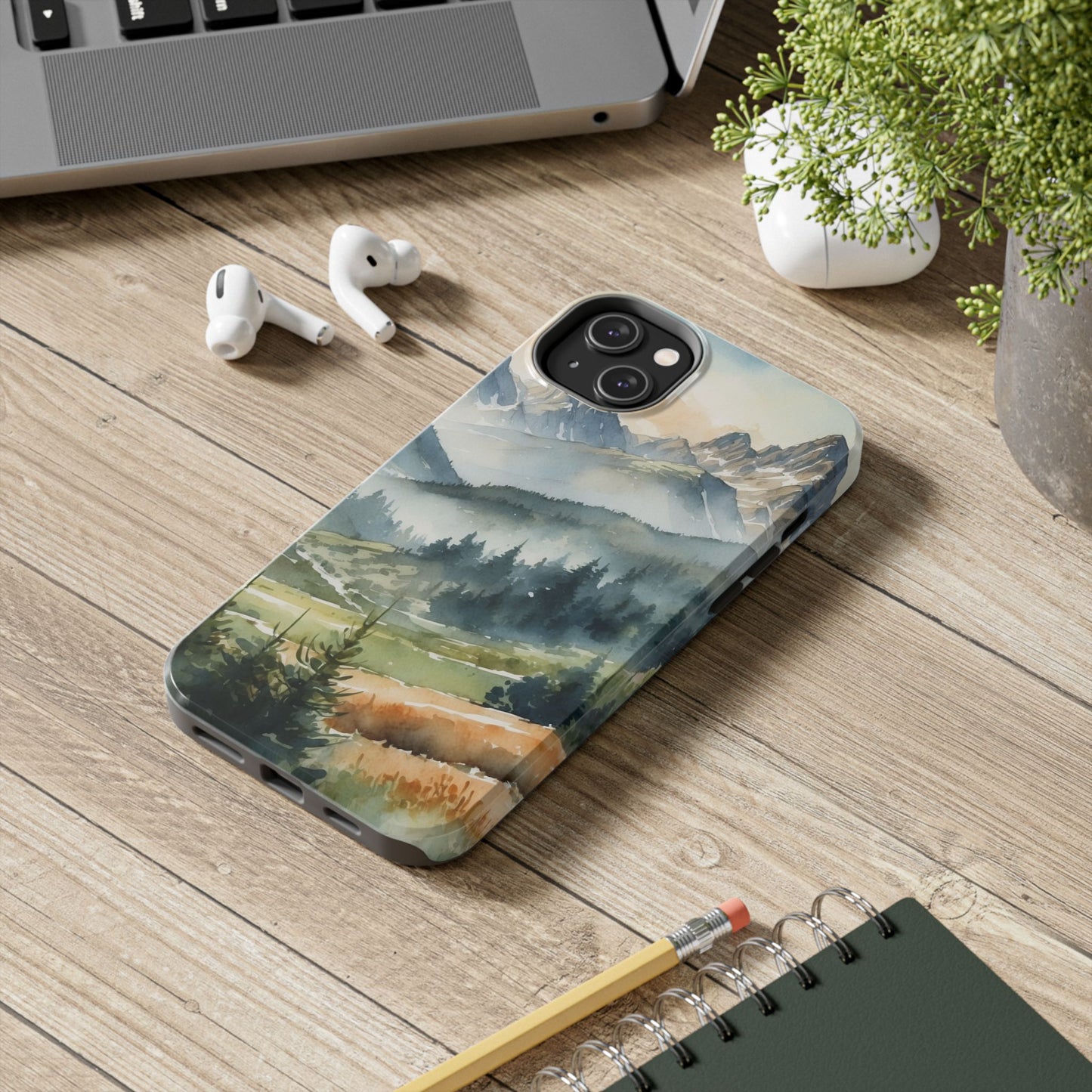 Serene Alpine Forest - iPhone Case