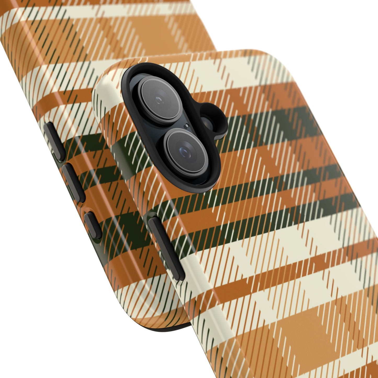 MagSafe Case - Pumpkin Spice Plaid Design