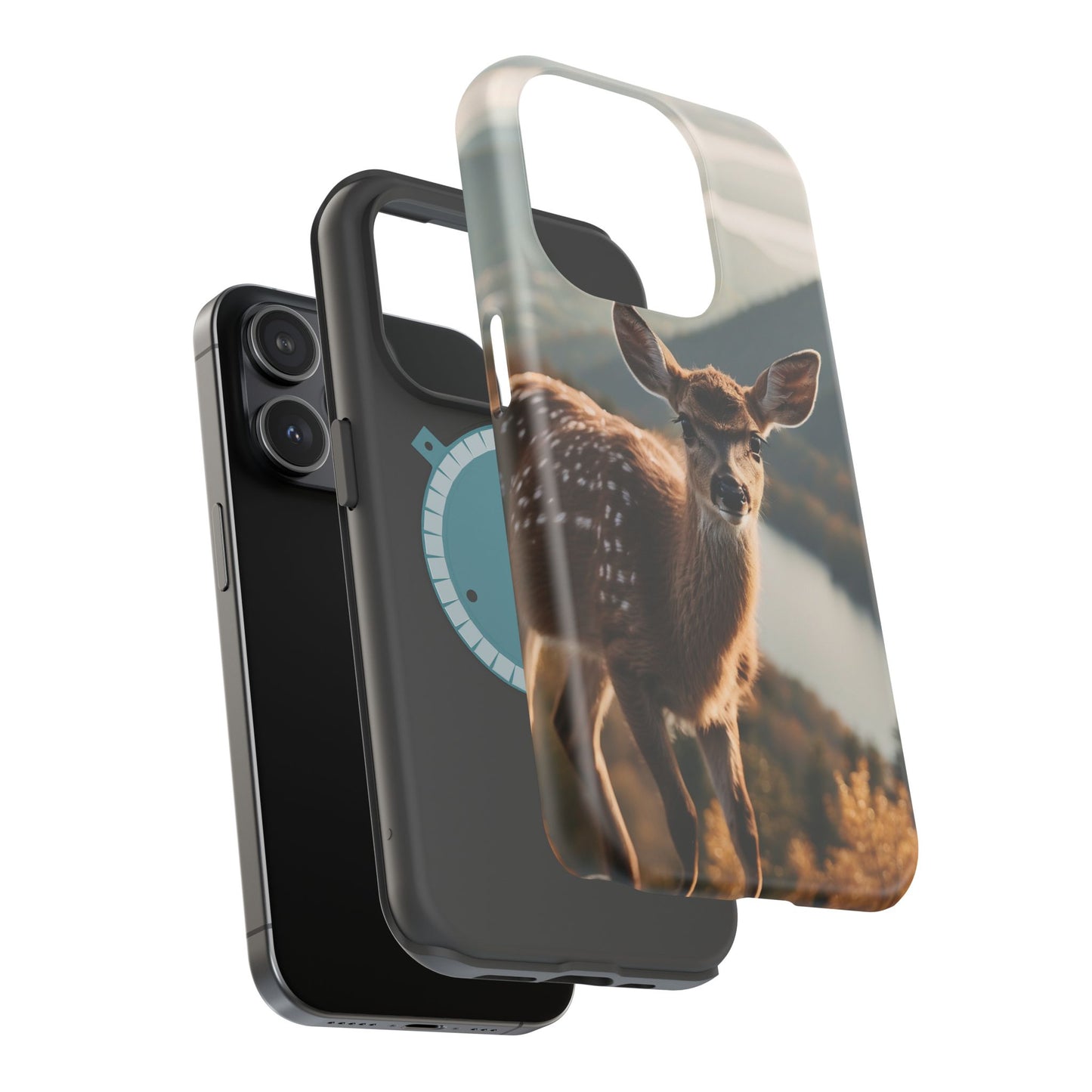 Whimsical Fawn in a Sunlit Forest MagSafe iPhone Case