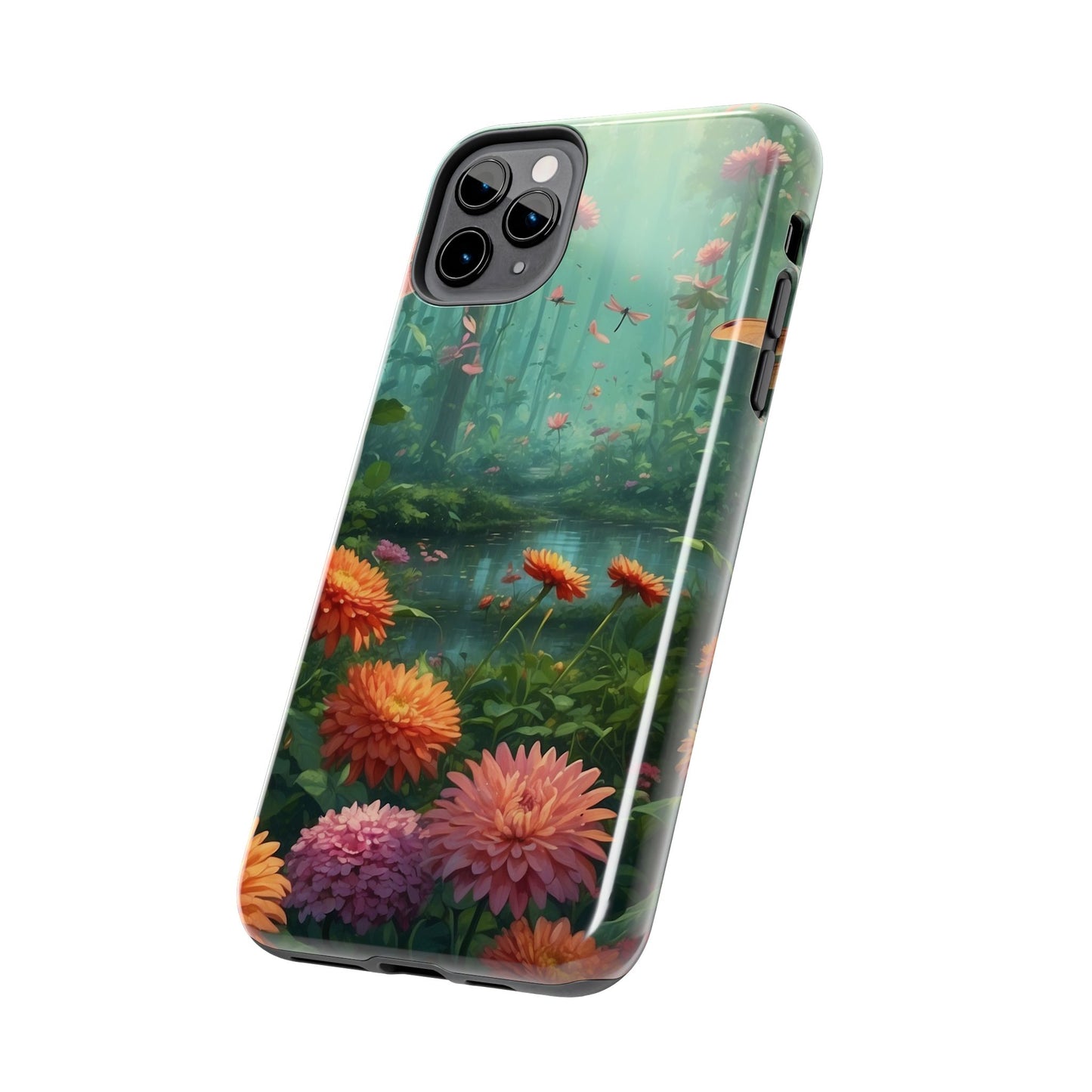 Enchanted Forest Dragonflies & Blossoms – iPhone Series Case