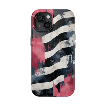 Blood Zebra iPhone Case – Bold Red & Black Pattern