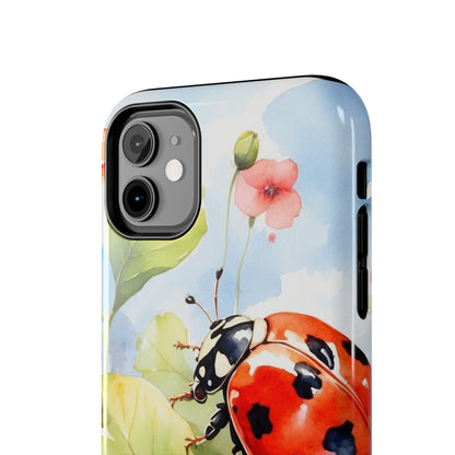 Watercolor Ladybug & Poppy Fields - iPhone Series Case