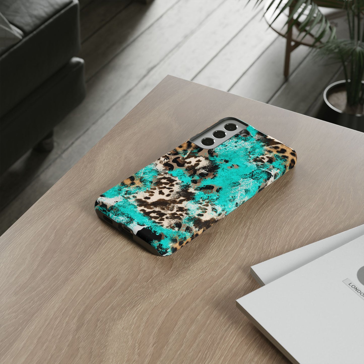 Aqua Splash Leopard - Samsung Galaxy Series Case