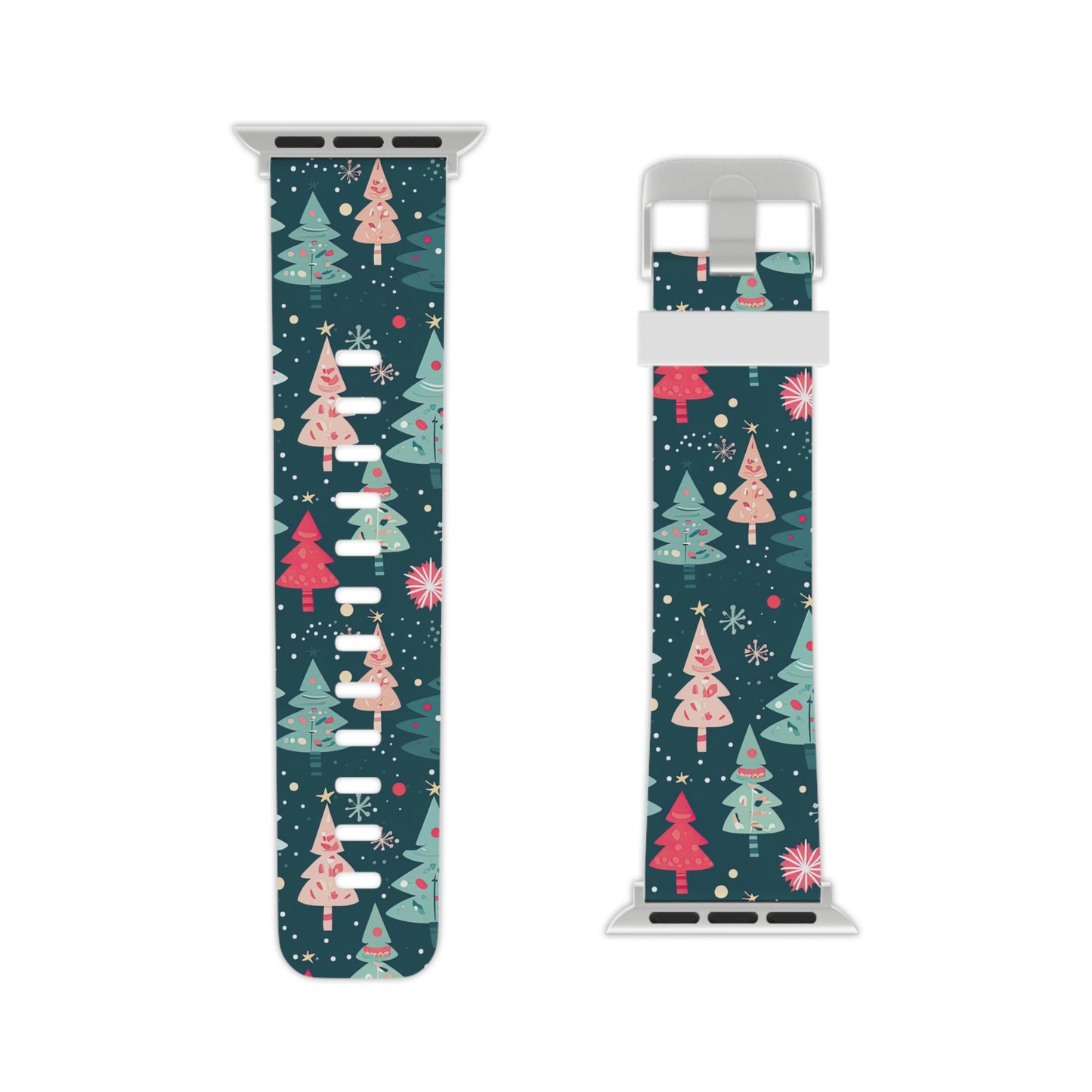 Whimsical Christmas Trees Apple Watch Band