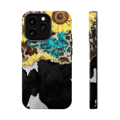 Rustic Sunflower Leopard Glam - MagSafe iPhone Series Case