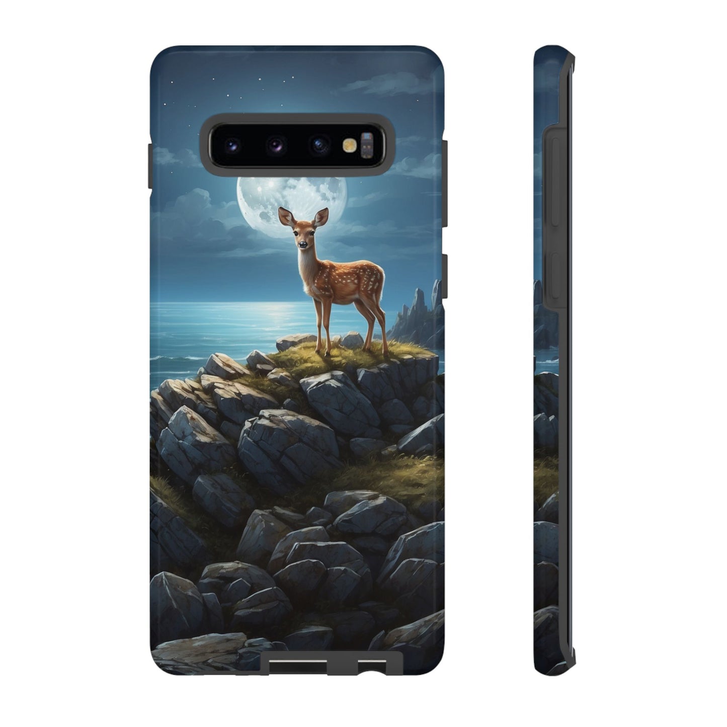 Enchanted Fawn Under the Moonlit Sky Samsung Galaxy Case