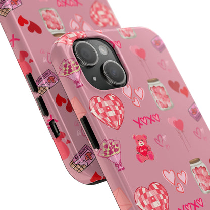 Pink Valentine Love Collage – iPhone Case