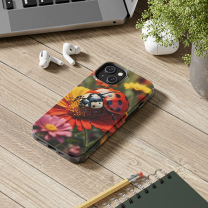 Ladybug on Orange Daisy - iPhone Series Case