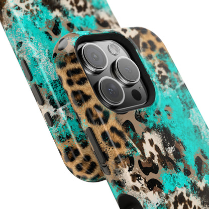 Aqua Splash Leopard - MagSafe iPhone Series Case