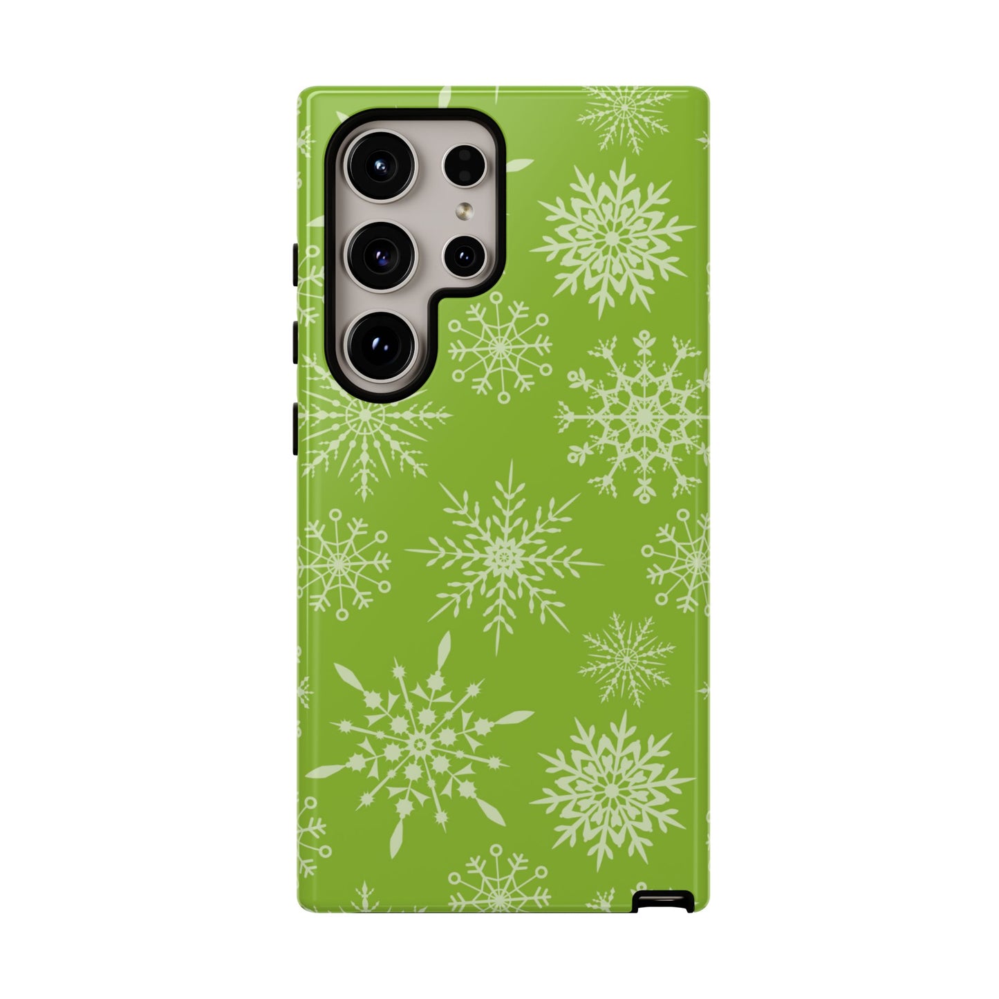 Green Snowflake Pattern – Samsung Galaxy Series Case