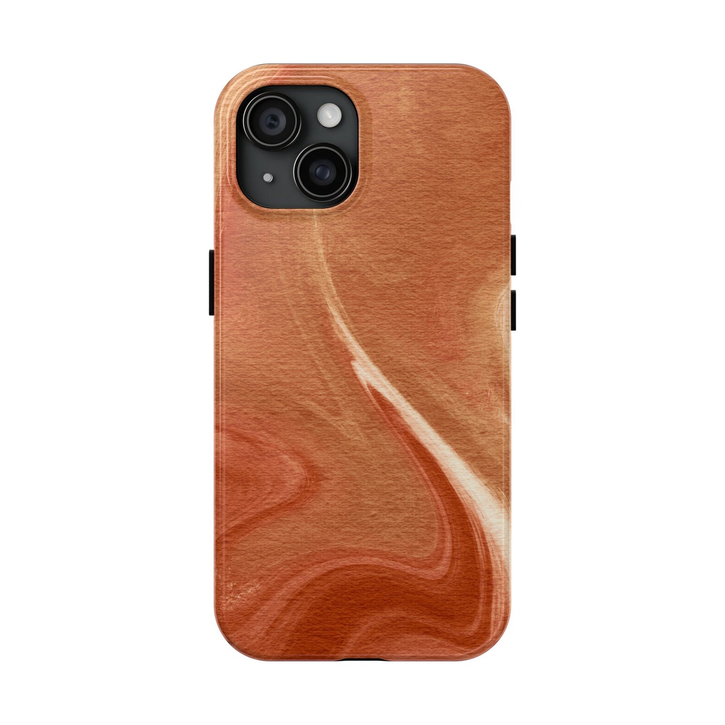 Earthy Terracotta Swirl MagSafe iPhone Case – Elegant Design with Magnetic Precision