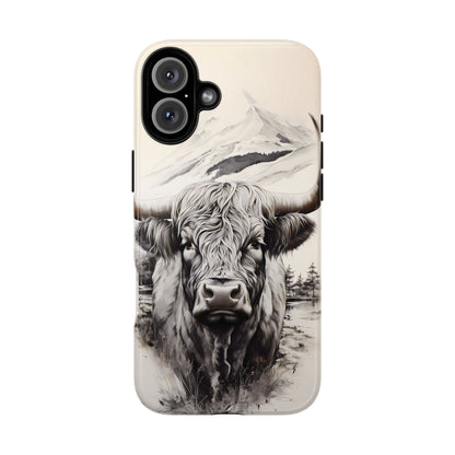 Western Highland Cow Case | Durable Farmhouse Design - BOGO Cases